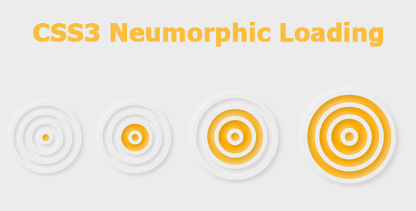 CSS3 Neumorphic Loading icon