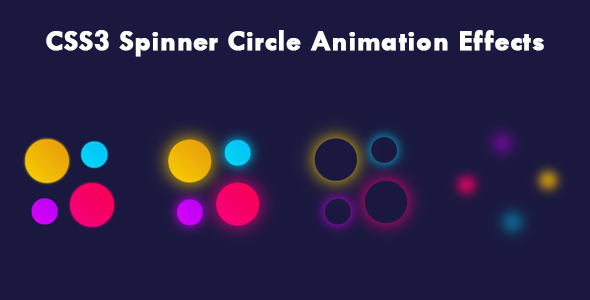 CSS3 Spinner Circle Animation Effects icon