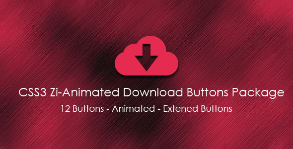 CSS3 Zi-Animated Download Buttons Package icon