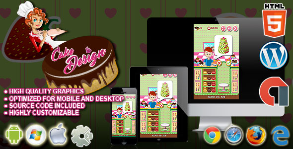 Cake Design - HTML5 Construct 2 Cooking Game icon