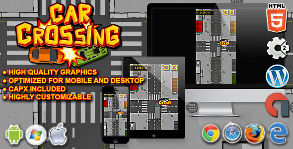 Car Crossing - HTML5 Construct 2 Skill Game icon