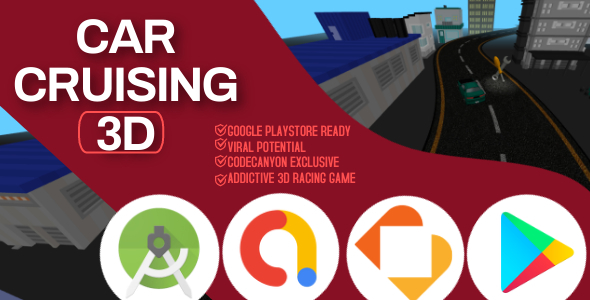 Car Cruising 3D - Android Studio - BuildBox - Full Game Template icon