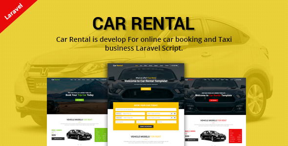 Car Rental - Cab Booking Laravel Script icon