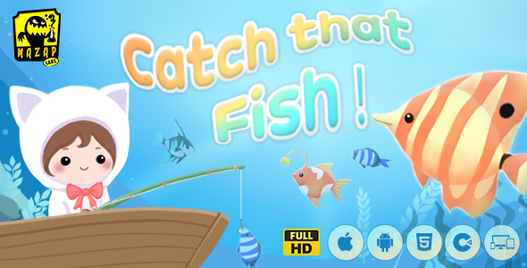 Catch that Fish - Educational Game (Construct 3) icon