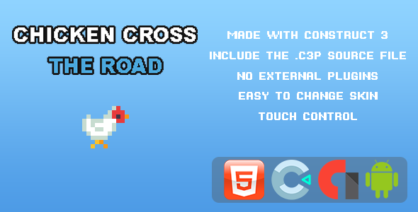 Chicken Cross The Road - Template for Construct 3 icon
