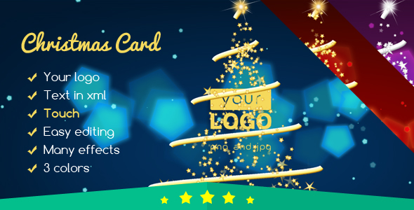 Christmas Card Elegant Lights 2 icon