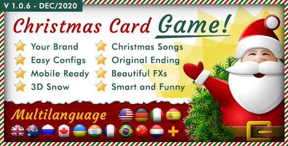 Christmas Card Unleash - Multilanguage Responsive HTML Game icon
