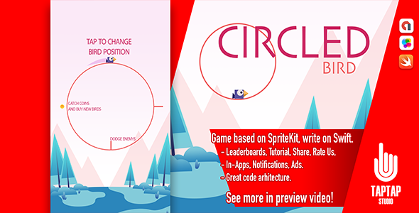Circled Bird icon