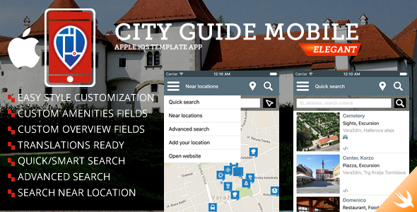 City Guide iOS iPhone App icon