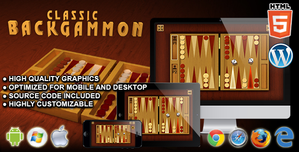 Classic Backgammon - HTML5 Board Game icon