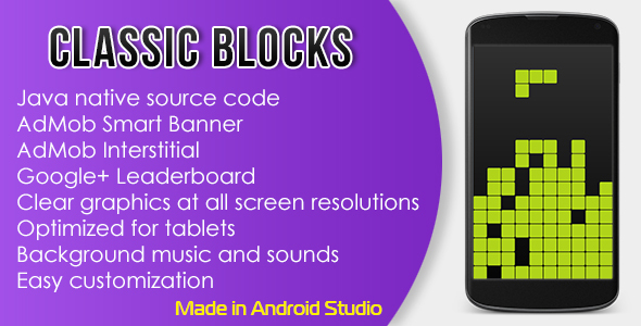 Classic Blocks with AdMob and Leaderboard icon