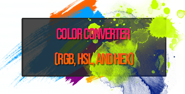 Color Converter (RGB, HSL, and HEX) HTML5 Canvas icon