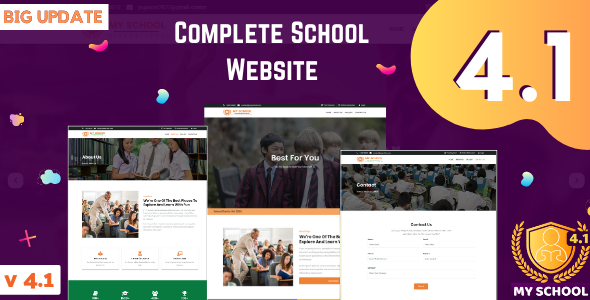 Complete School Website with Online Admission and Admin Panel icon