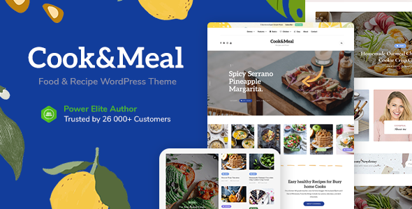 Cook&Meal - Food Blog & Recipe WordPress Theme icon