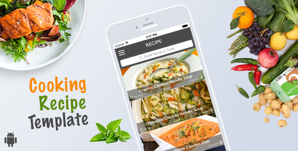Cooking Recipe Template for Android icon