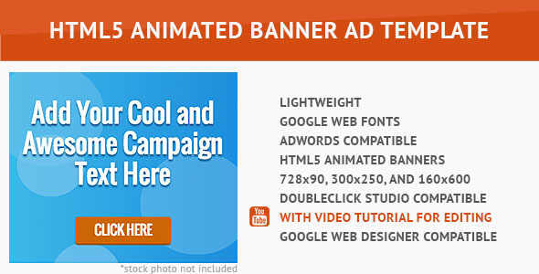 Cool Advertising HTML5 Animated Banner icon