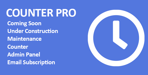 Counter Pro - PHP Coming Soon Counter with Admin Panel icon