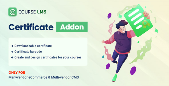Course LMS Student Certificate Addon icon