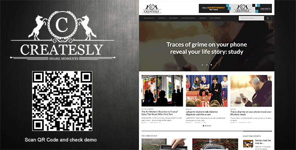 Createsly - News Magazine/Blogging Theme icon