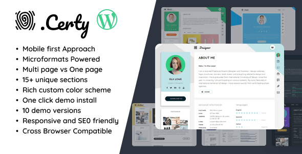 Creative Resume & CV WordPress Theme icon