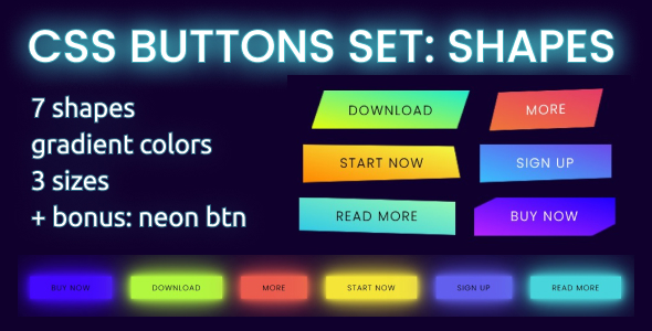 Creative Shapes - Buttons set icon