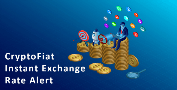 CryptoFiat Instant Exchange Rate Alert icon