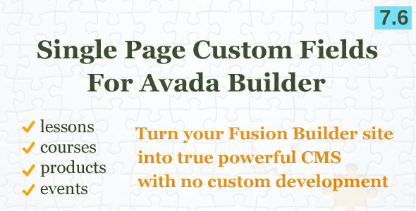Custom Fields Element for Avada Builder icon