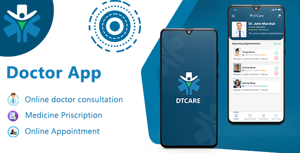 DTCare - Doctor Appointment Flutter App UI KIT Template - Doctor App icon