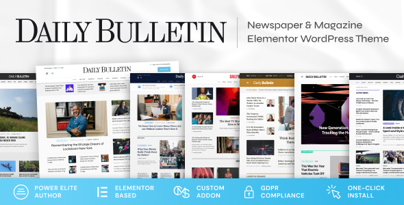 Daily Bulletin - Magazine & Newspaper WordPress Theme icon