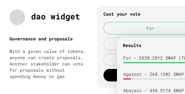 Dao widget - Governance and proposals for your crypto token icon