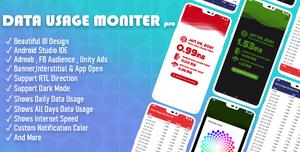 Data Usage Monitor Pro - with amazing UI icon