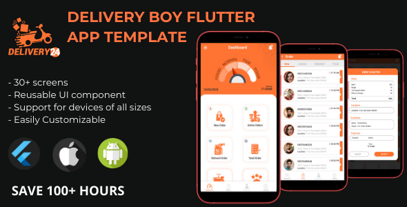 Delivery Boy - Flutter App UI Template icon