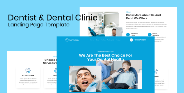 Dentare - Dentist & Dental Clinic Landing Page Template icon