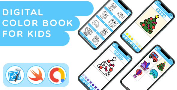 Digital Coloring Book for Kids - Kids Drawing App for Painting and Coloring icon