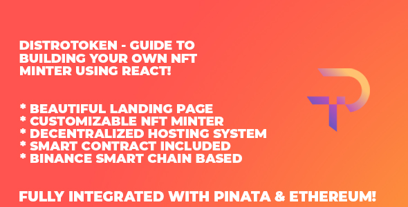 DistroToken - NFT Minter In React (Binance Version) icon