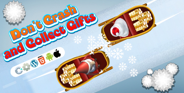 Don't Crash and Collect Gifts Game (Construct 3 | Construct 2 | C3P | CAPX | HTML5) Christmas Game icon