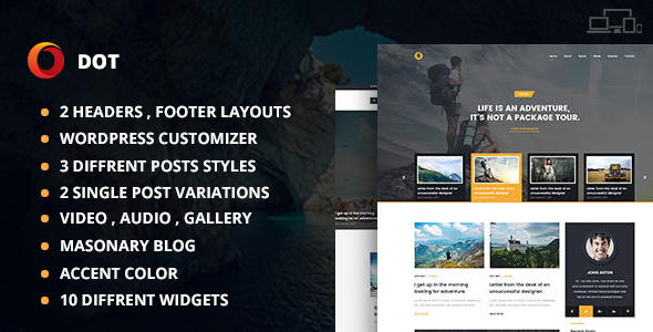 Dot Blog Pro - Creative WordPress Theme For Bloggers icon