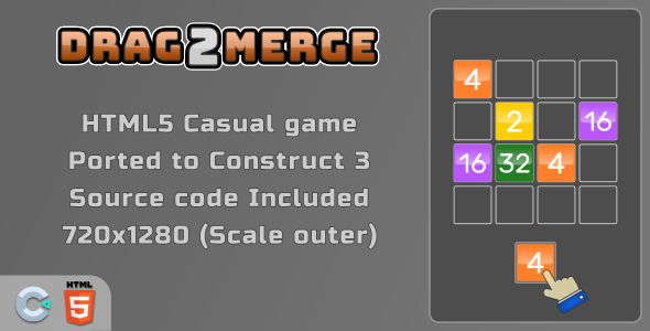 Drag2Merge - HTML5 Casual Game icon