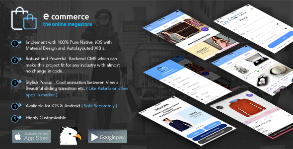 E-Commerce iOS Native App with Powerful Cloud Backend icon