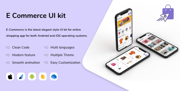 E-commerce UI kit in Flutter - 2.0 Supported icon