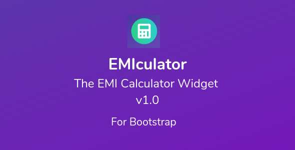 EMIculator - The EMI Calculator Widget icon