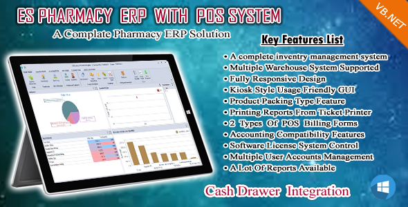 ES Pharmacy ERP ,POS , Accounts , Inventory and Warehouse Management icon