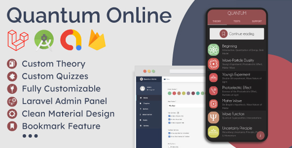 Educational App (Theory & Quizzes) + Admin Panel icon
