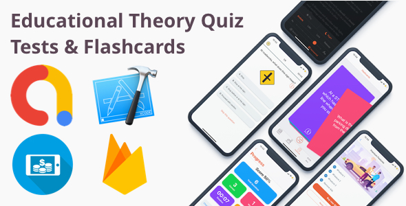 Educational School Theory Quiz Tests & Flashcards iOS App icon