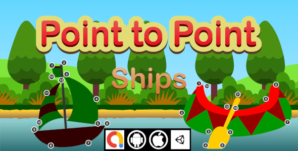 Edukida Point to Point – Ships Unity Kids Educational Game With Admob For Android and iOS icon