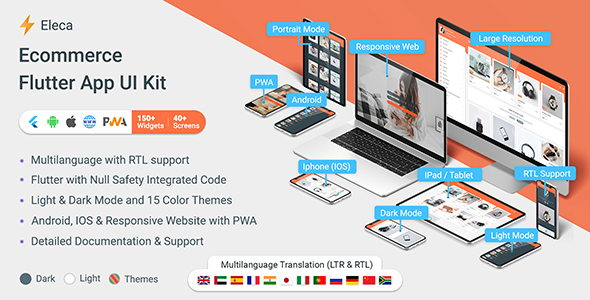 Eleca - Electronic Store Ecommerce Flutter App (Android, IOS, PWA Responsive Website) icon