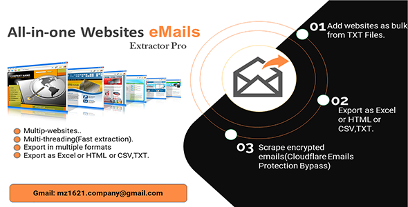 EmaiLer : extract emails from any website icon