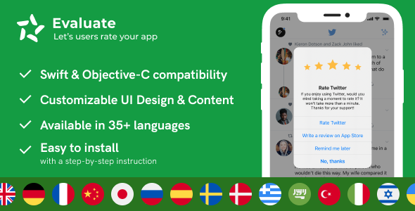 Evaluate - Rate & Review Add-on for iOS icon
