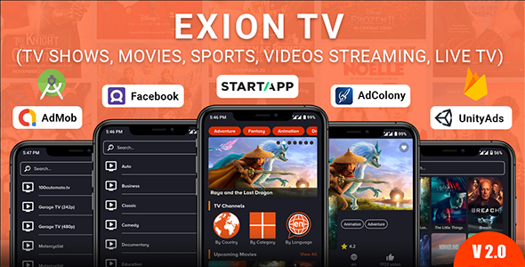 Exion TV - Watch Live TV with Movies (Live Streaming, IPTV, Shows, Series) icon