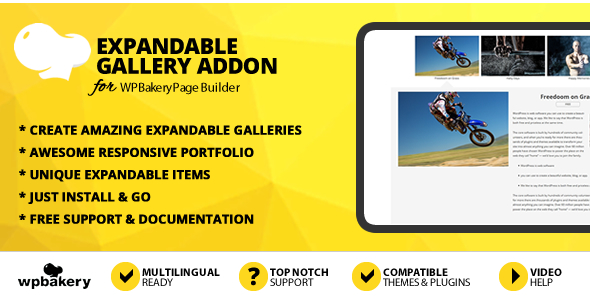 Expandable Gallery Addon for WPBakery Page Builder icon